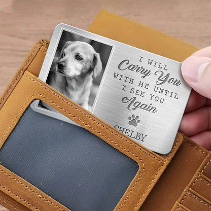 Custom Memorial Aluminum Wallet Card